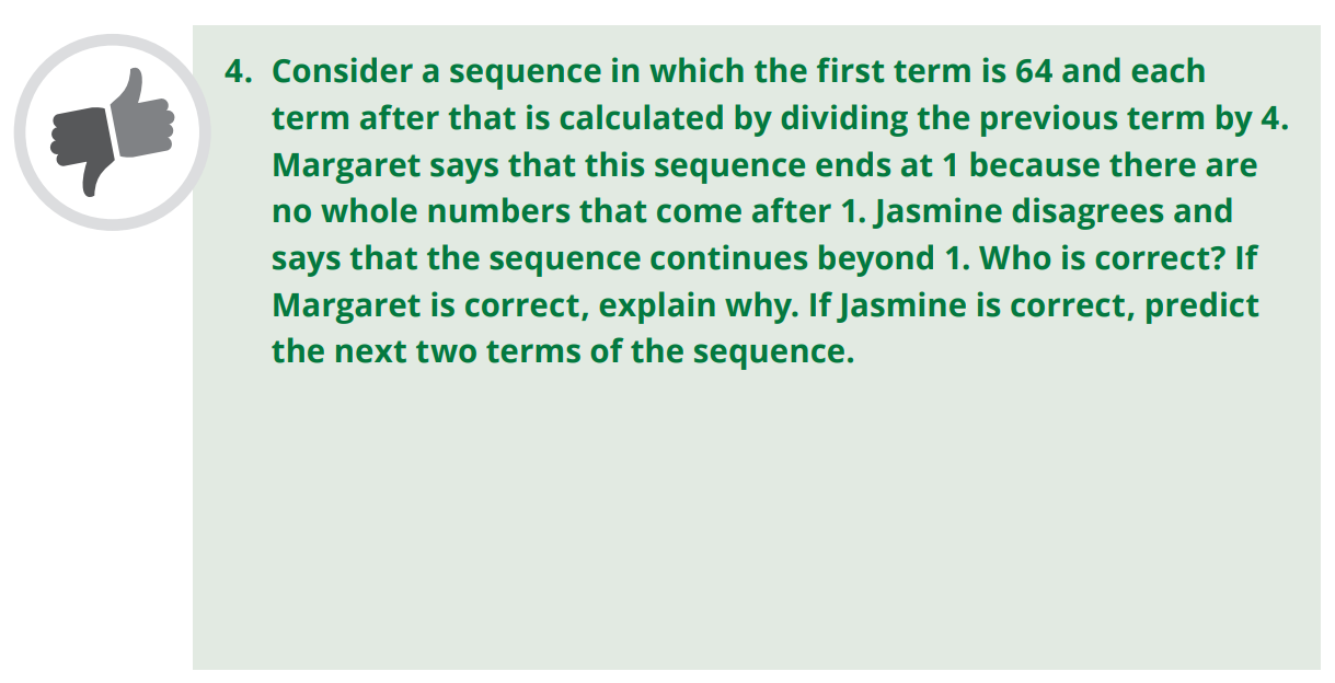 Algebra I/Integrated Math I Problem