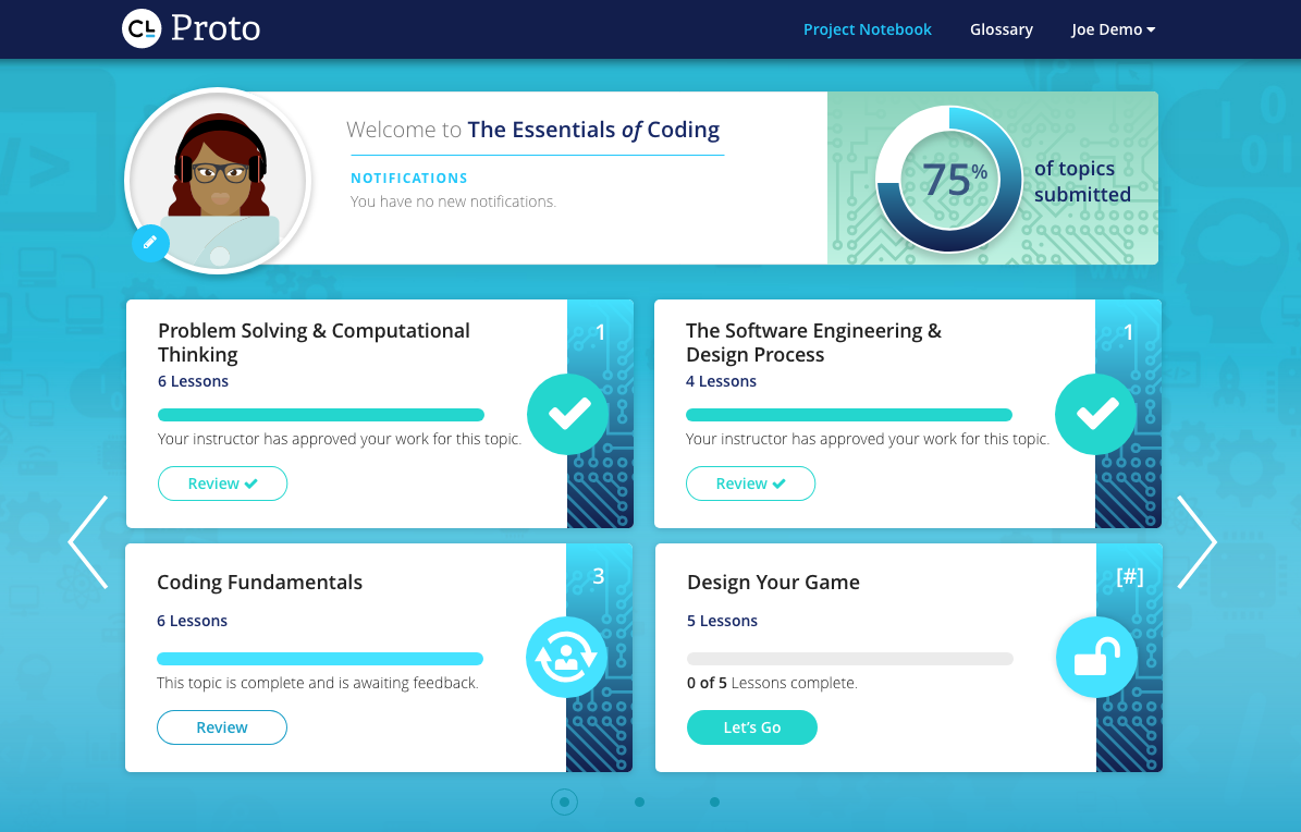 Proto Student Home Page