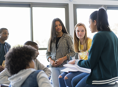 Students in class