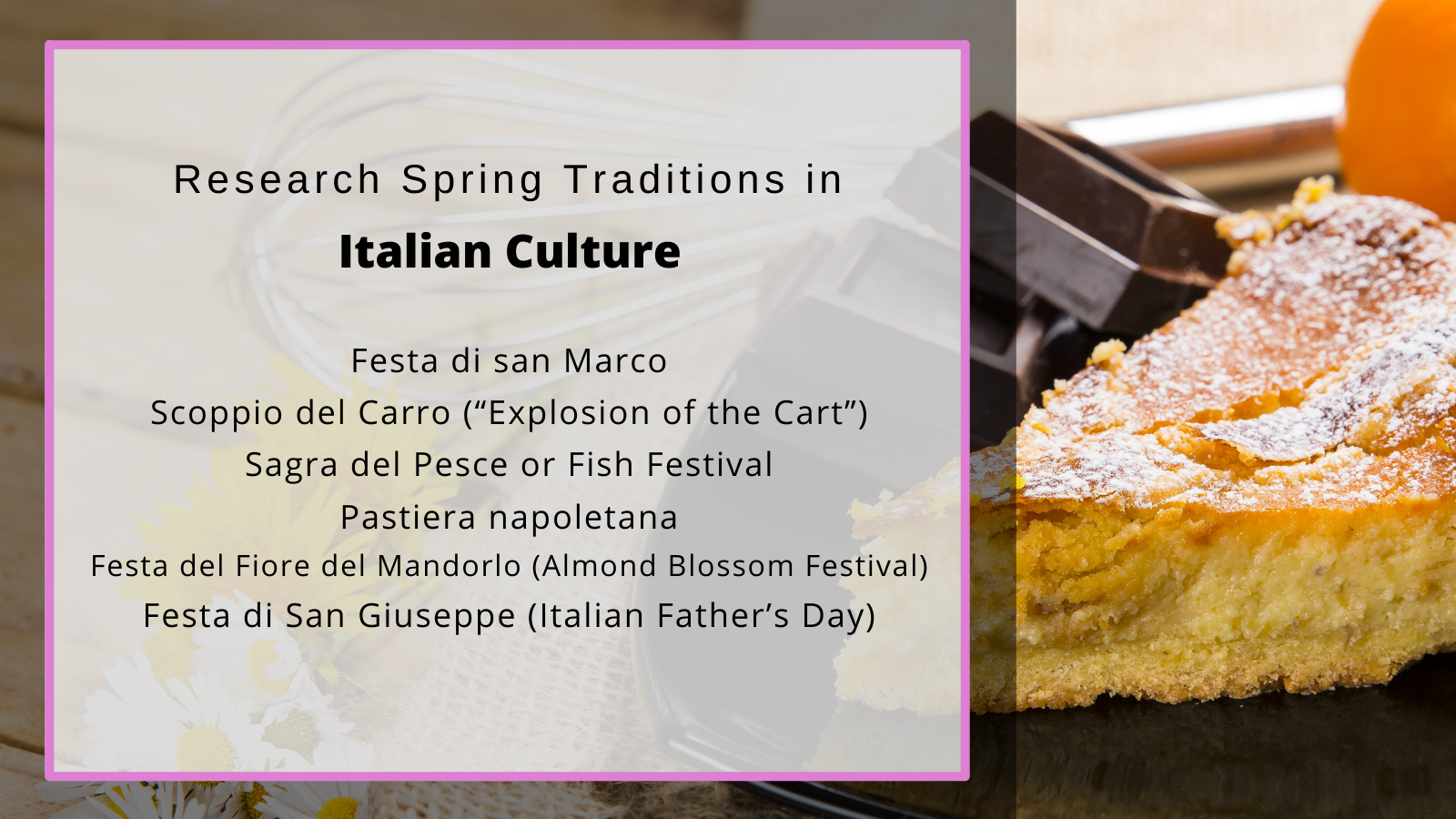 Italian spring traditions 