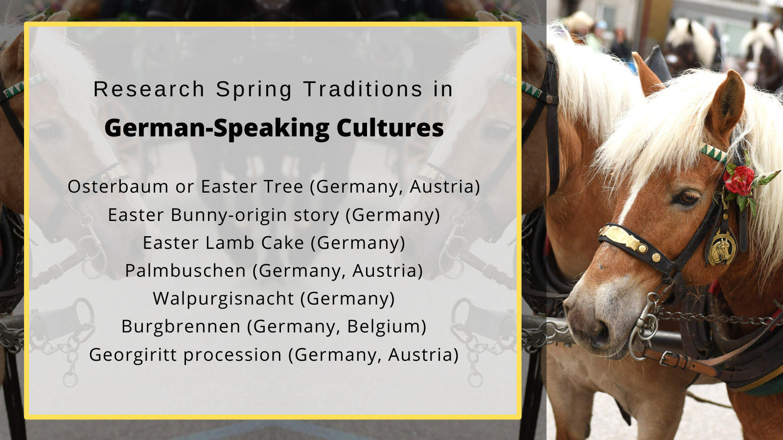 German spring traditions