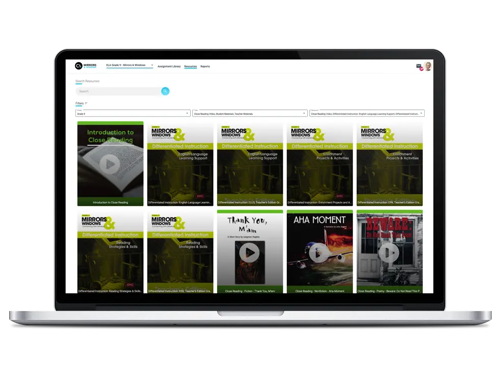 Mirrors & Windows digital resources for differentiated instruction